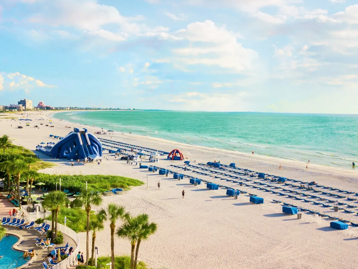 St. Pete Beach shoreline near TradeWinds resort